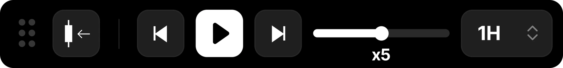 Controles de reproducción del gráfico